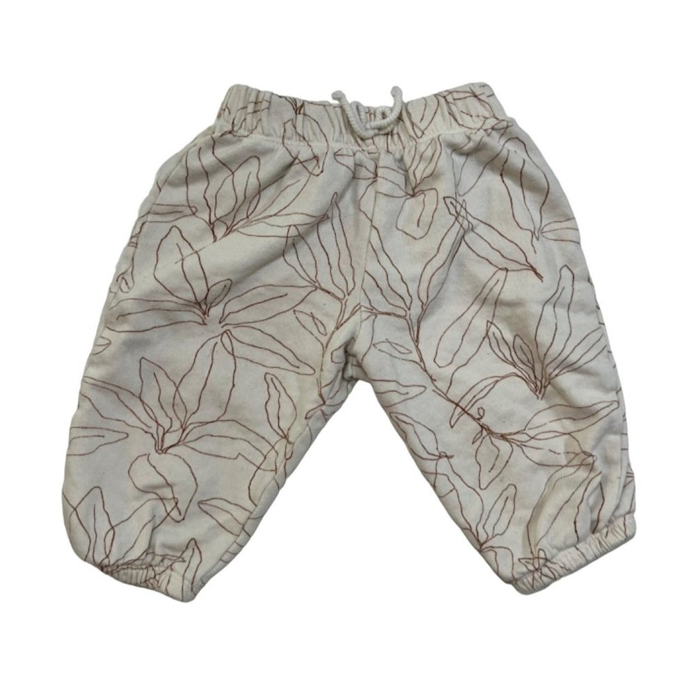 PlayUp printed jersey trousers sage leaves size 9 months‎